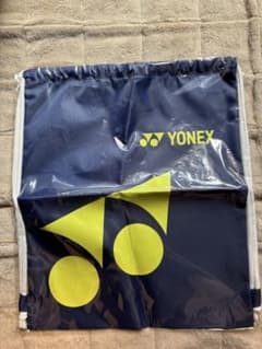 YONEX 巾着袋 ナップサック ネイビーのサムネイル