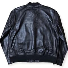 タグ付 HARLEY DAVIDSON 型押しロゴ 羊革 レザージャケット XL - メルカリ