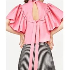 ZARA バックリボンブラウス 新品のサムネイル