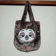 ズートピア　ふわふわフェイストートバッグ　フラッシュ