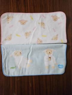 新品 メルくん 西川 ひつじ柄 綿100% ハンカチ 2枚セット 未使用のサムネイル