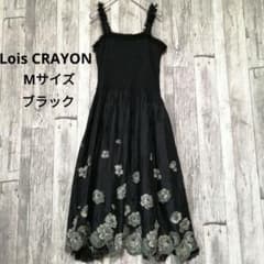 Lois CRAYON ロイス クレヨン ワンピース 花柄 ブラック 黒 - メルカリ