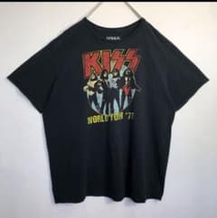 KISS WORLD TOUR '77 プリント　3XL バンドTシャツ.のサムネイル
