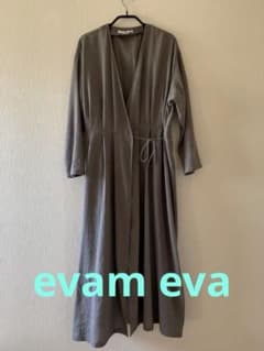 evam eva  カシュクールロングローブ　ロングガウン　サイズ2  日本製のサムネイル