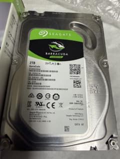 正常動作確認Seagate Barracuda 2TB 内蔵HDD 3.5インチのサムネイル