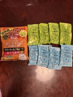 CIAOキャットフードまぐろ節味150g 1袋　三ツ星グルメお魚味クリーム8袋のサムネイル