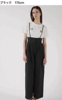 専用　　　ヤマダヤ　サロペット　トップス　スコットクラブ　新品タグ付き ヤマダヤ スコットクラブブラック サロペット ワイドパンツ 新品未使用