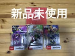신품 미사용 Splatoon 3 amiibo 3체 세트