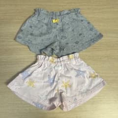 女の子用ショートパンツ80cm2枚セットのサムネイル