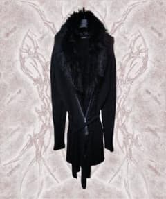 civarize シヴァーライズ ファー付きロングカーディガン ガウン V系 