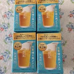 【4個組】晴れ風ガラスコップ　内田光良&目黒蓮2個　天海祐希&今田美桜2個のサムネイル