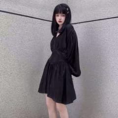 ワンピース 黒 秋 ゆったり スカート レディース スカート ゆったり ロングのサムネイル
