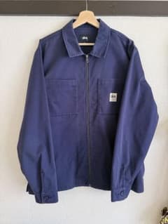STUSSY ステューシー ワークジャケット ネイビーLサイズのサムネイル