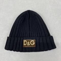 N583＊ D&G ドルチェアンドガッパーナ ニット帽 ビーニー ブラック