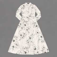 rienda 花柄 ロングシャツワンピース 長袖のサムネイル