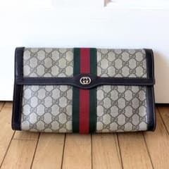限定値下GUCCI グッチ オールドグッチ GG柄 シェリーライン クラッチ