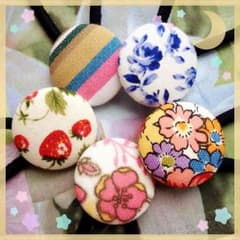 ♡ヘアゴム5個♡  ⑥のサムネイル