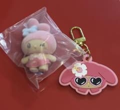 マイメロ ぷちともみんなでひやけ•ラバーチャームKeychain・巾着3点セットのサムネイル