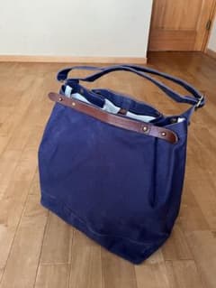 廃番カラー suolo スオーロ CROP クロップ トートバッグ ネイビー 