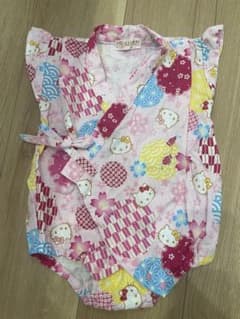 ハローキティ 甚平 ロンパース 80cmのサムネイル