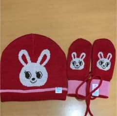 ミキハウス 手袋と帽子のサムネイル