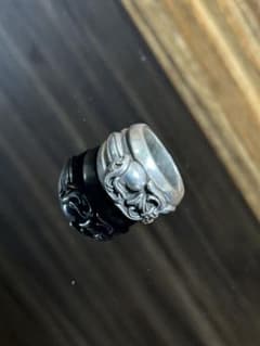 即購入可!!CHROME HEARTS ダガーハートリング 19号のサムネイル