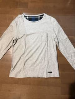 BLACK LABELリバーシブル 長袖カットソー グレー×ブルーチェックのサムネイル