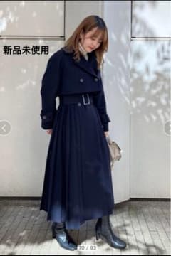新品未使用】SNIDEL スナイデル 3way プリーツ ウールコート - メルカリ