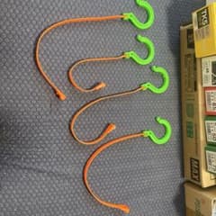 吊り下げフック 4個セット オレンジ グリーンのサムネイル