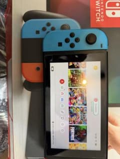 Nintendo Switch 周辺機器多数 青/赤 ジョイコン付き - メルカリ