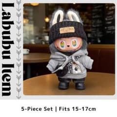 【即日発送❤️】ラブブ 17cm ぬい服 衣装 LABUBU 着せ替え 服 新品のサムネイル