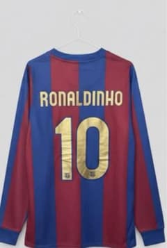 FCバルセロナ ロナウジーニョ 10番 ユニフォーム XL - メルカリ