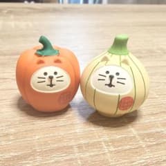新品 デコレ コンコンブル おやさい猫だるま 2点セット パプリカ 新玉ねぎ 猫