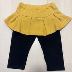 スカッツ イエロー ブラック リボン付き７分丈100サイズのサムネイル