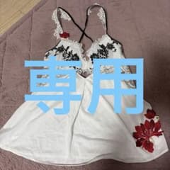 サルートキャミソール ホワイト ブラック 刺繍 - メルカリ