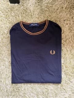 FRED PERRY ティップライン Tシャツ ネイビー Sのサムネイル