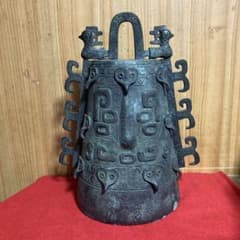 （珍）　中国青銅器　虎鎛（こはく）　　　　　　　銅鐸　西周前期ＢＣＥ11ー10ｃ m17431709789_1.jpg?1714310590