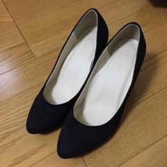 送料無料グローバルワーク スエードパンプスLのサムネイル