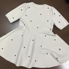 Apuweiser-riche WEB LIMITED 5分袖ドットチュニック Apuweiser-riche WEB LIMITED 5分袖ドットチュニック - メルカリ
