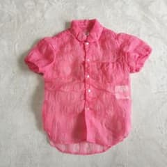 コムデギャルソンコムデギャルソン 　丸襟AD2009ドッド柄シアーブラウス 美品 コムデギャルソン コムコム 丸襟 ドット柄シアーブラウス - メルカリ