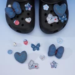 Crocs クロックス ブラック カスタム デコレーションのサムネイル