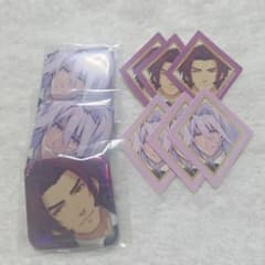 大本丸博 祝装 スクエア缶バッジ 蜻蛉切 千子村正 オーロラステッカー