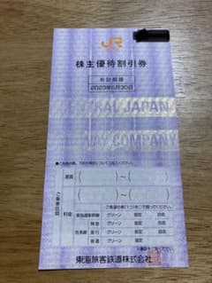 JR東海　株主優待割引券のサムネイル