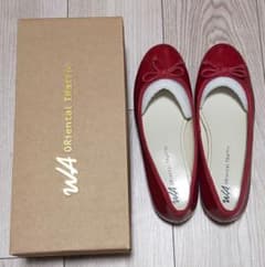 【新品未使用】ORiental TRaffic バレエシューズ レッド 38のサムネイル