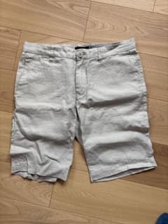 33 Degrees リネン ショートパンツ ベージュ Mのサムネイル