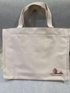 MITSUKOSHI ベージュ手提げ袋 ライオン柄のサムネイル