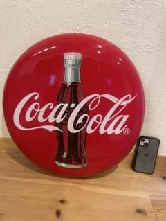 【最終値下げ】特大 コカコーラブリキ看板 50センチ 美品のサムネイル