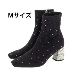 RANDA ストーン×ビジューショートブーツのサムネイル