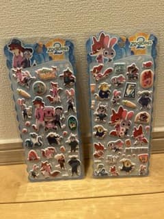 ズートピア キャラクターシール 2シートセット　ディズニー　ぷくぷくシールのサムネイル