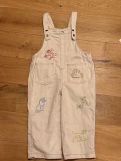 soft cheese 刺繍 オーバーオール 100cmのサムネイル